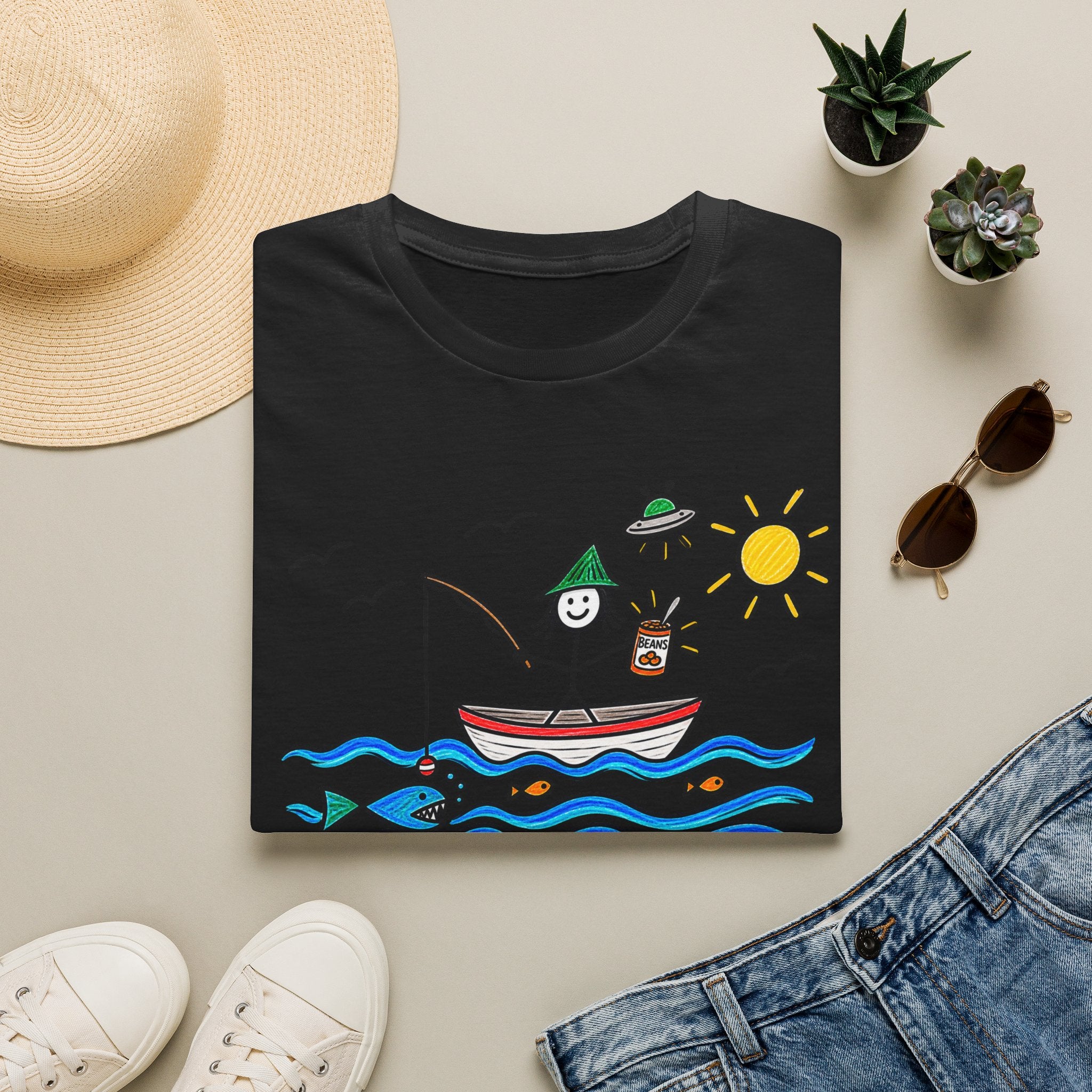 Gone Fishin’ — Eat Them Beans Tee
