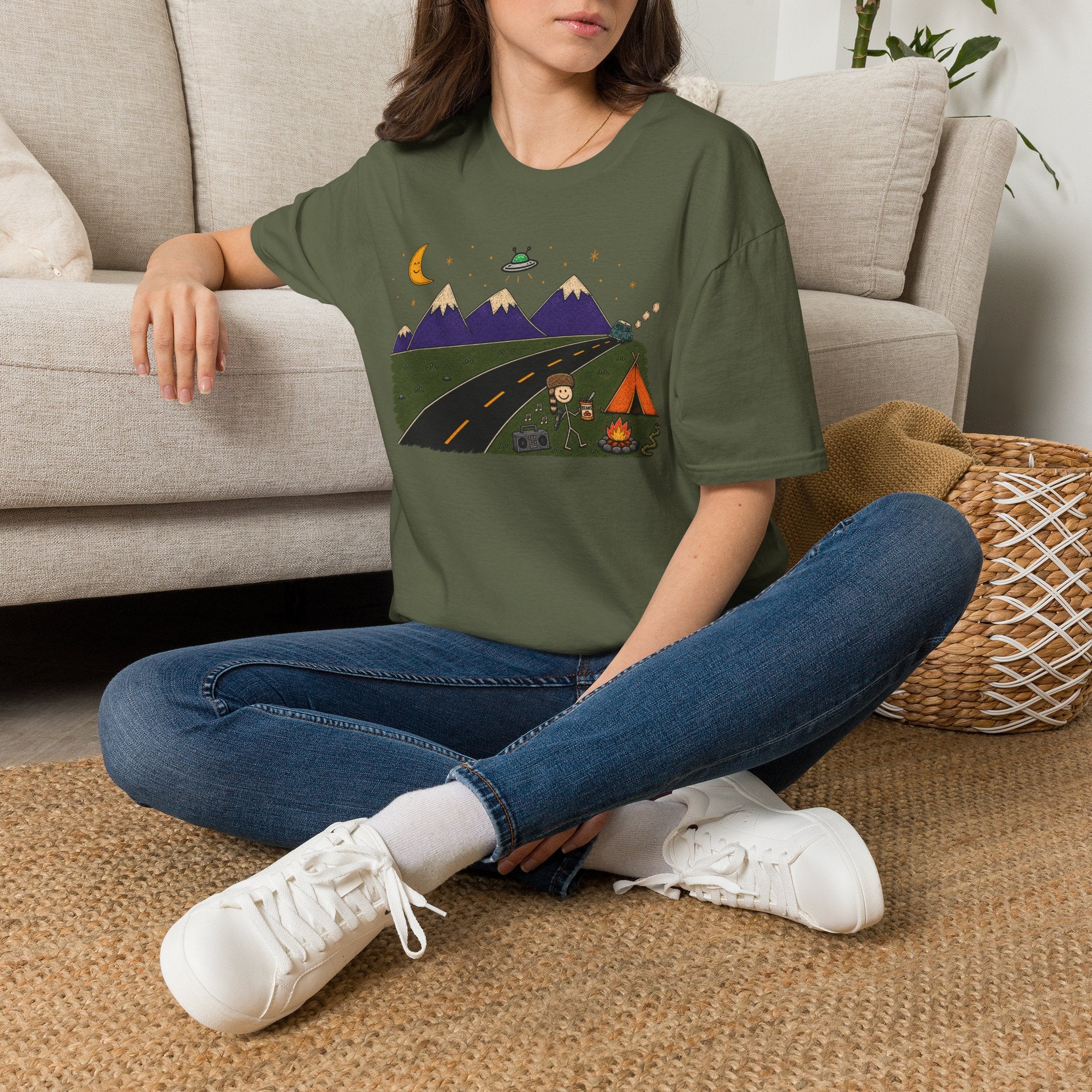 Eat Them Beans – Camp Vibes Road Trip Tee