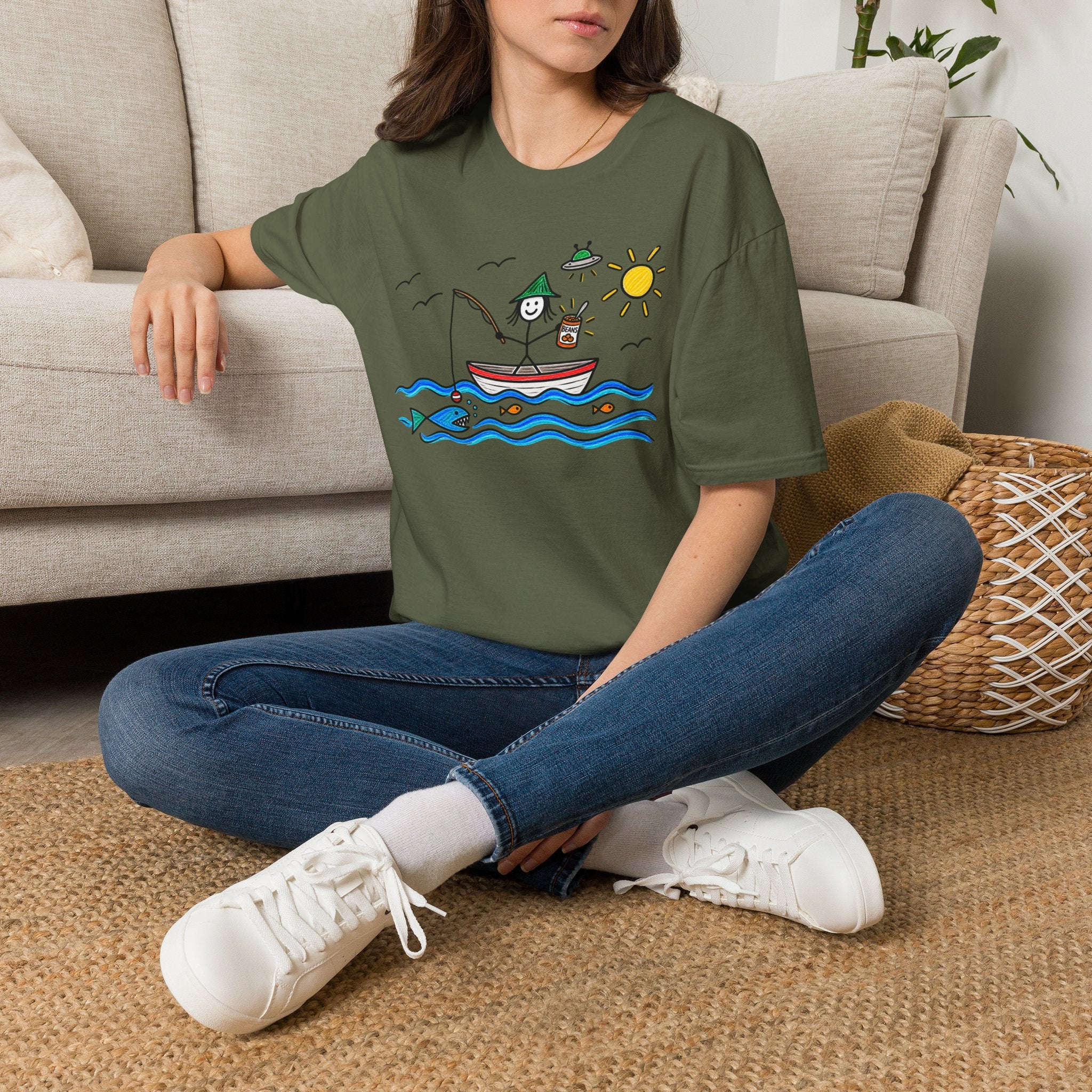 Gone Fishin’ — Eat Them Beans Tee