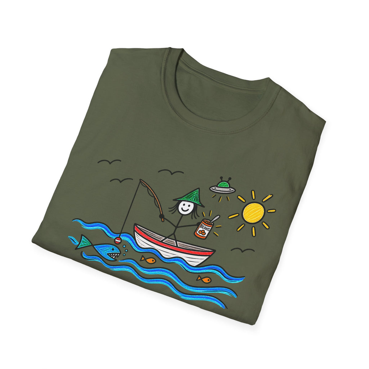 Gone Fishin’ — Eat Them Beans Tee