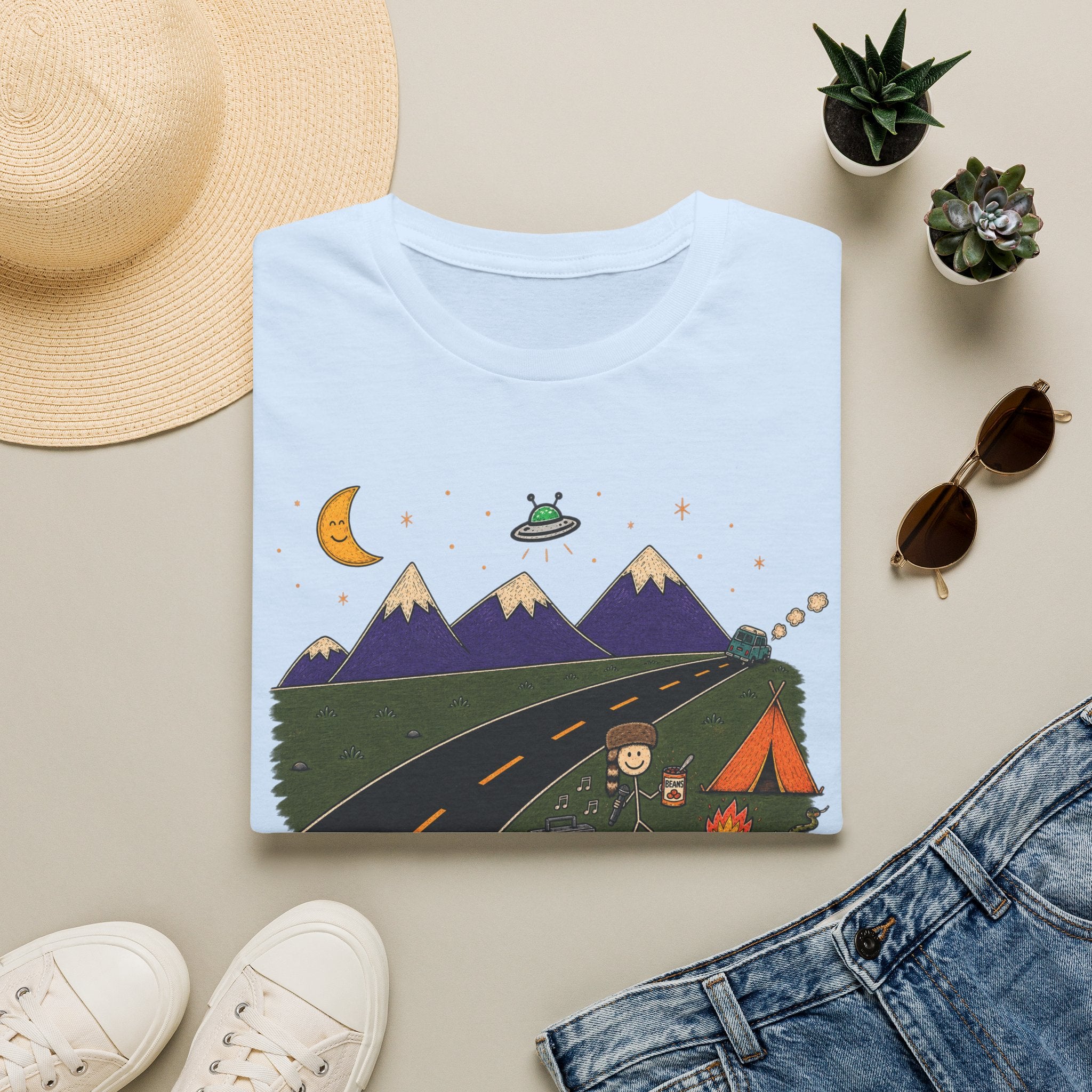 Eat Them Beans – Camp Vibes Road Trip Tee