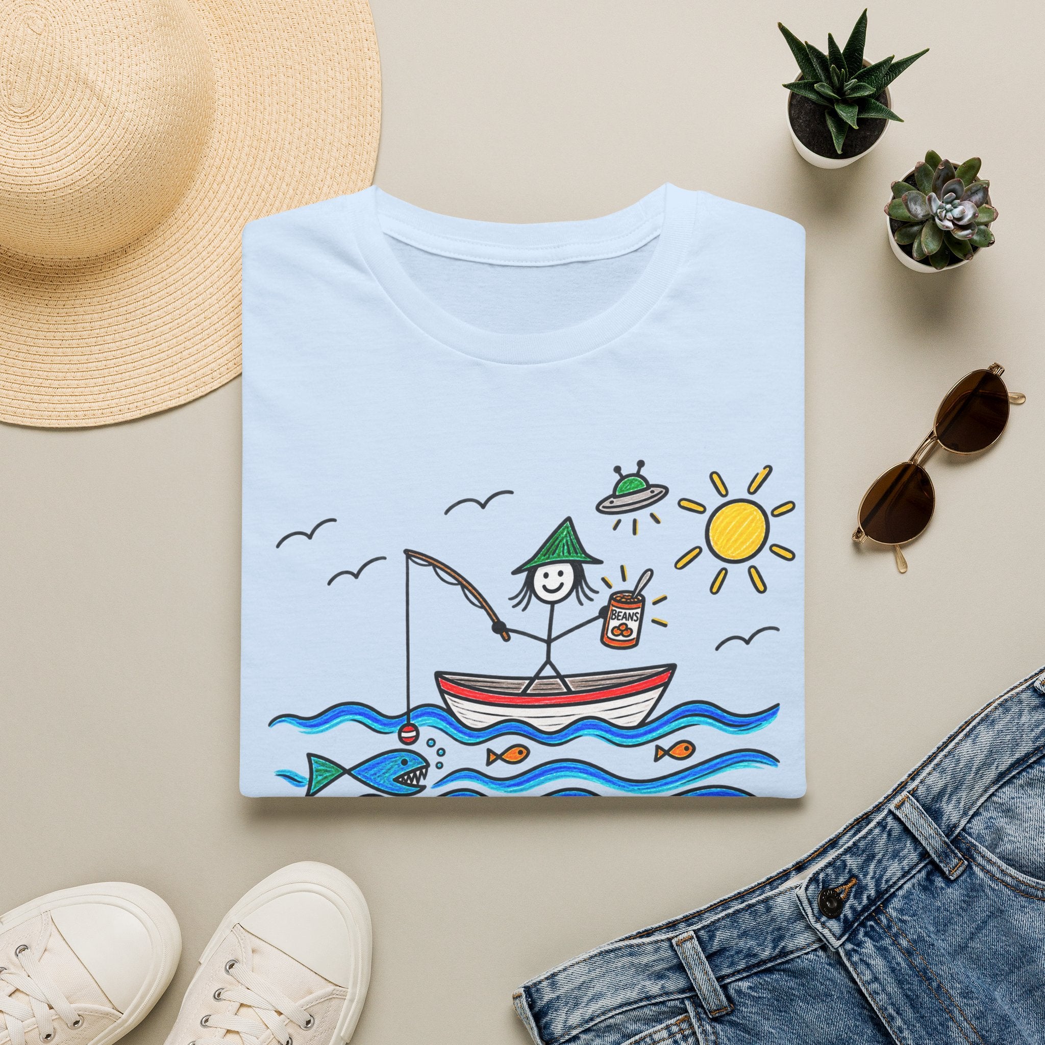 Gone Fishin’ — Eat Them Beans Tee