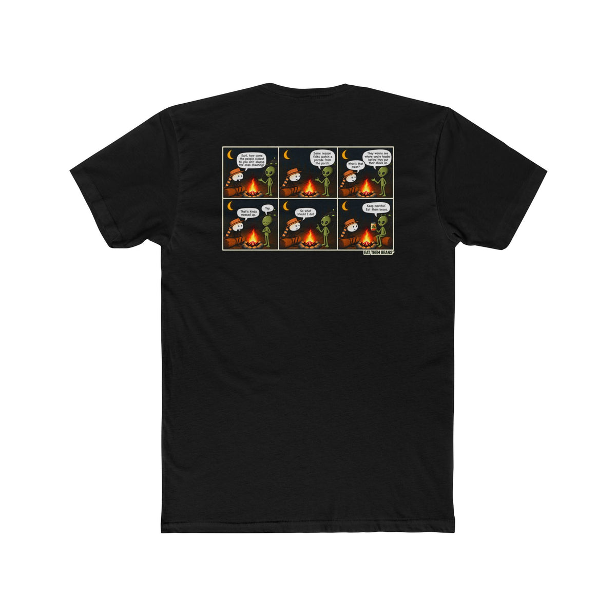 Eat Them Beans | Earl & Hank Campfire Comic Tee
